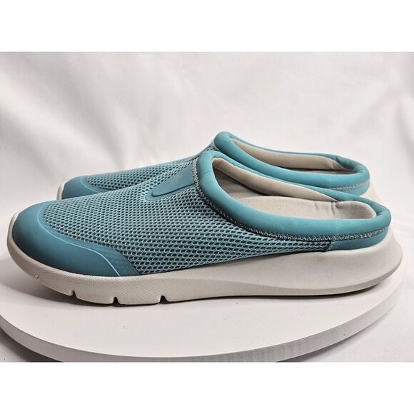 Spenco Bliss Sneaker Mule Womens 10 D Aqua Blue Slip On Casual Comfort Shoes - Picture 1 of 7